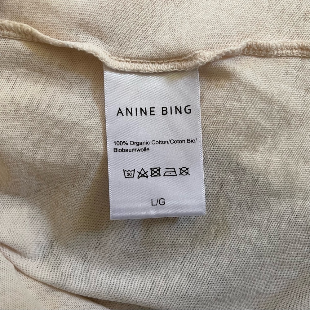 Anine Bing Top Wes Tee Oversized LA 2012 Organic Cotton Street Designer Pink L - Picture 9 of 12